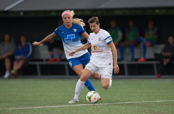 Boston Breakers v Kansas City FC at Soldiers Field Soccer Stadium in Allston, MA on July 9, 2015. Photo: Mike Gridley