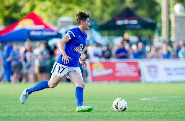 July 20, 2015 - Kansas City, MO - in the first half between FC Kansas City and Houston Dash at the Swope Soccer Village